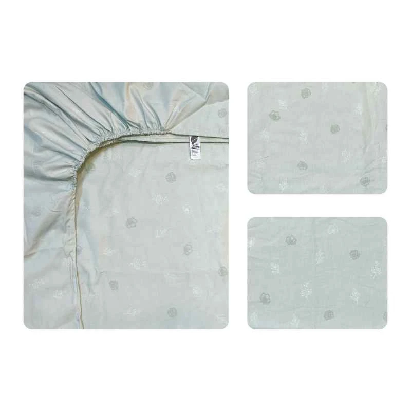 سرویس ملحفه دو نفره 3 تکه آدنو مدل هلیا کد IR209