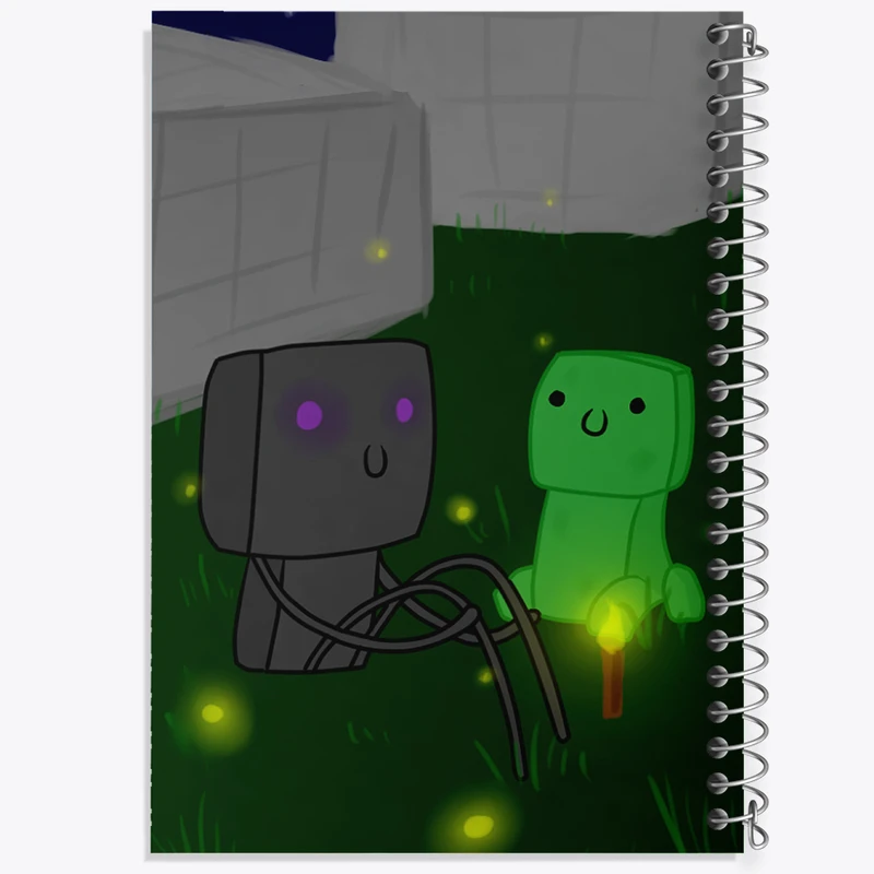 دفتر نقاشی 50 برگ خندالو طرح بازی ماینکرافت (Minecraft) کد 36993