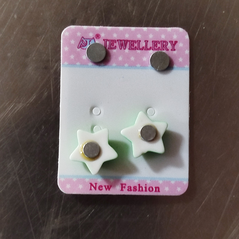 گوشواره زنانه مدل ستاره کد 1009 بسته 2 عددی