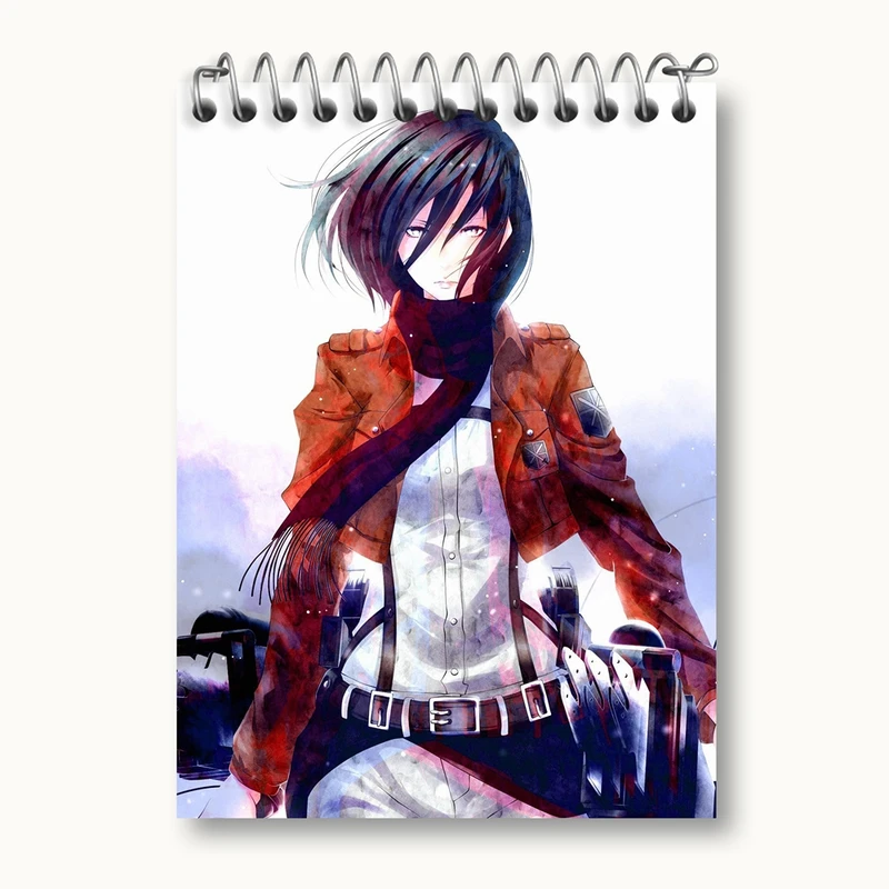 دفتر یادداشت 50 برگ خندالو مدل میکاسا اکرمن انیمه اتک آن تایتان Attack on Titan کد 18546