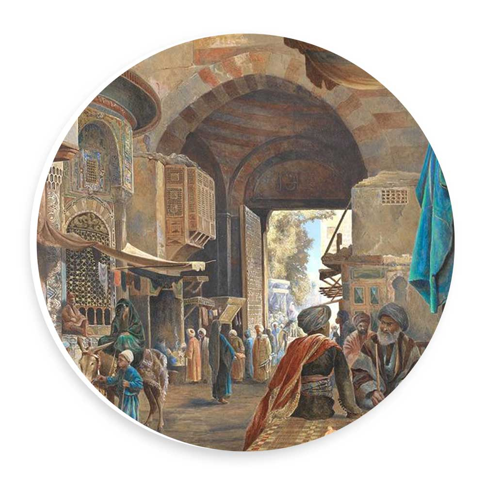 دیوارکوب طرح بازار شام مدل wtb379