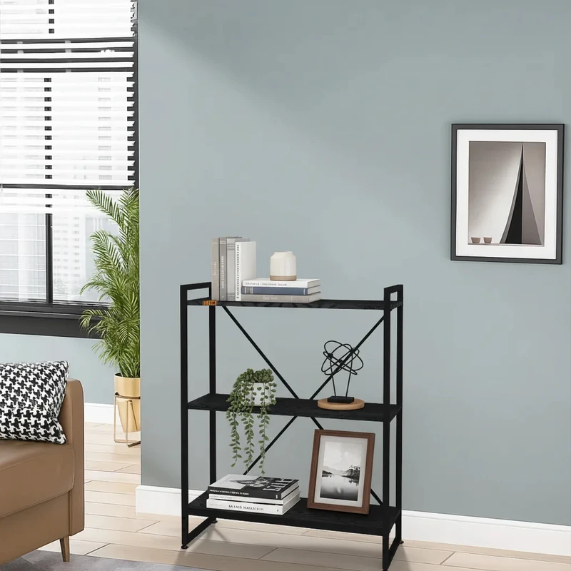 کتابخانه سه طبقه دیزم مدل مونتاژی LIB_80×100_B