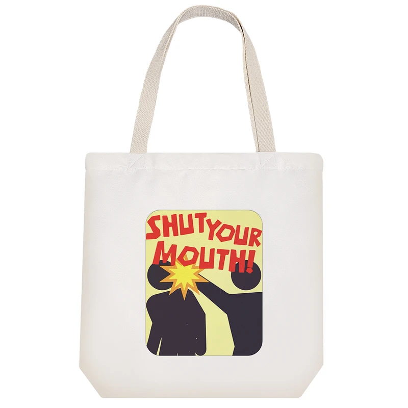 ساک خرید خندالو مدل دهنت رو ببند کد 8749