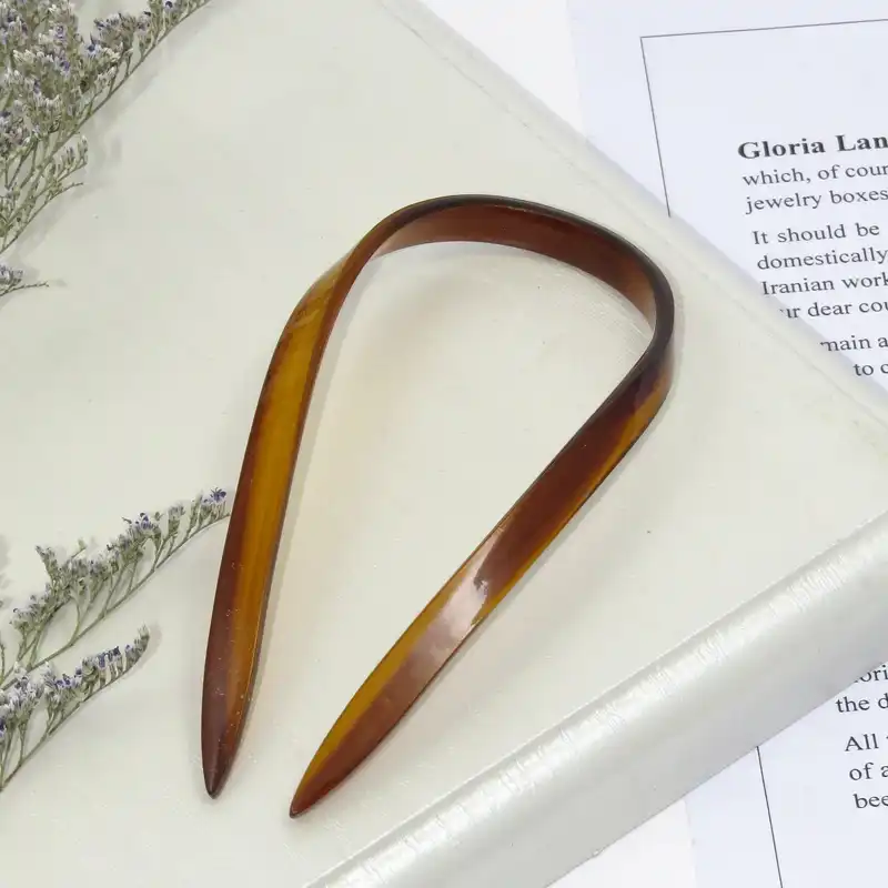 گیره مو زنانه مدل کانزاشی دو شاخ کد G_Lnd_3192