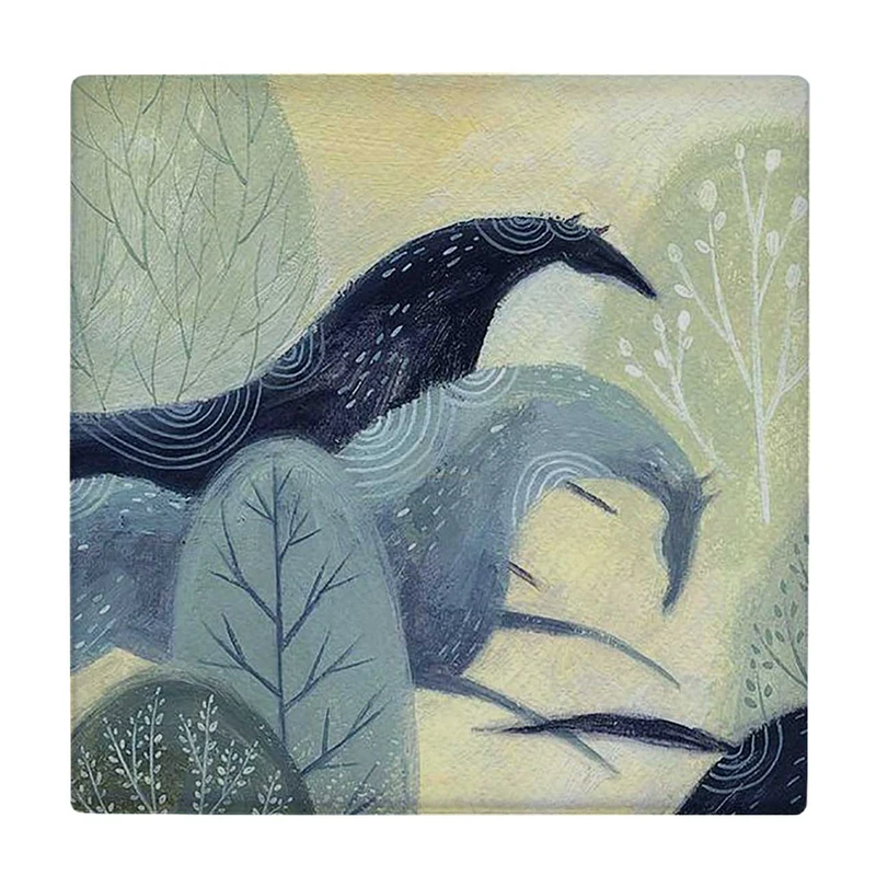  زیر لیوانی  طرح نقاشی دو اسب کد    6167458_5522