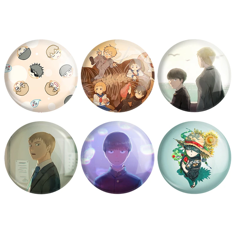 مگنت خندالو طرح انیمه موب سایکو Mob Psycho 100 کد 1539A مجموعه 6 عددی