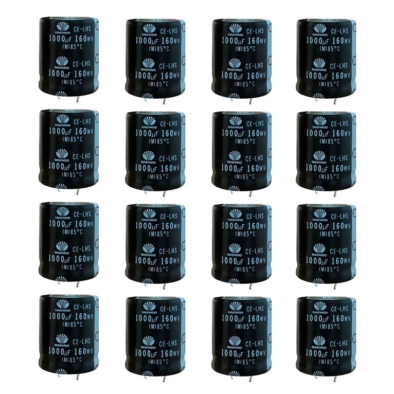 خازن 1000 میکروفاراد 160 ولت دوو مدل SK-1000160 بسته 16 عددی