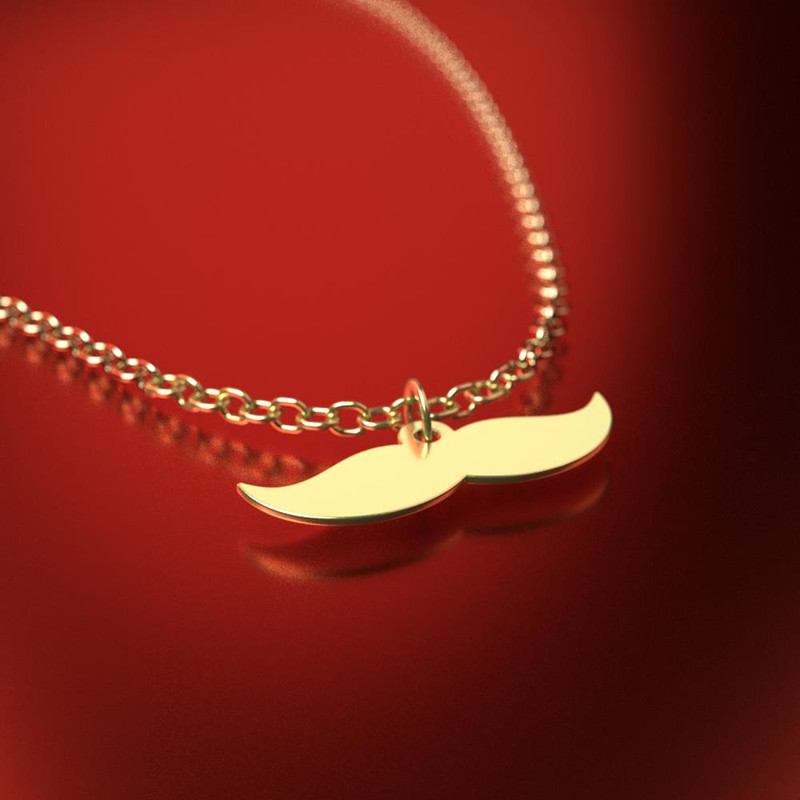 آویز ساعت طلا 18 عیار زنانه مدوپد مدل سبیل کد CA17202