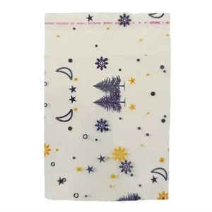 سلفون بسته بندی مدل لبه چسبدار طرح درخت کاج 35 × 25 بسته 30 عددی