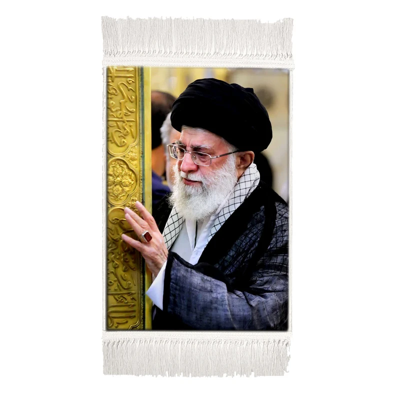 تابلو فرش ماشینی طرح رهبر شهید آیت الله سید علی خامنه ای