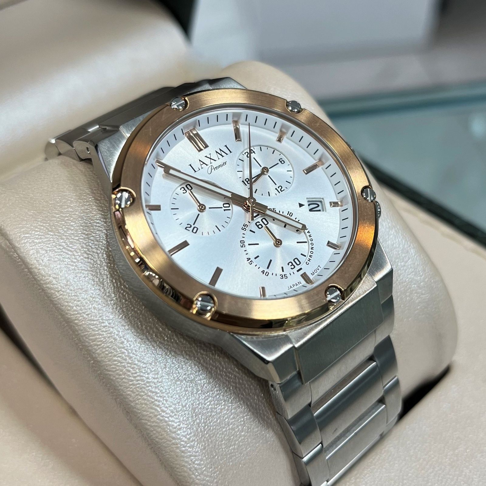 ساعت مچی عقربهای مردانه کوارتز لاکسمی مدل 8125G-5 - - 3