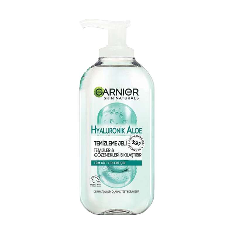 ژل شستشو صورت گارنیه مدل Hyaluronic Aloe حجم 200 میلی لیتر
