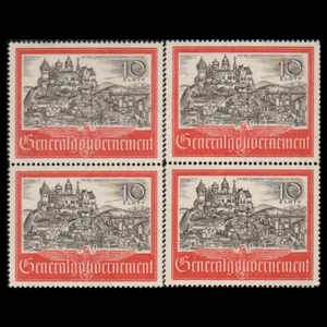 تمبر یادگاری مدل لهستان تحت اشغال آلمان 1941 میلادی مجموعه 4 عددی