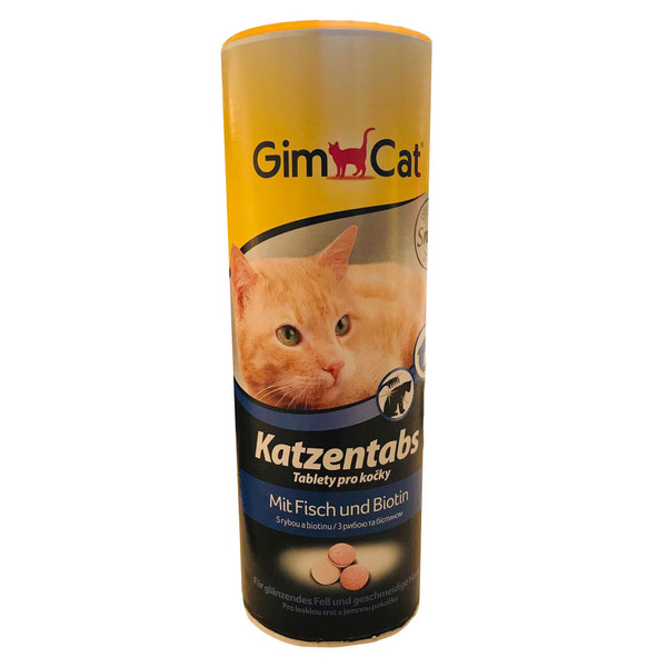 غذای مکمل گربه جیم کت مدل katzentabs mit fish وزن 425 گرم