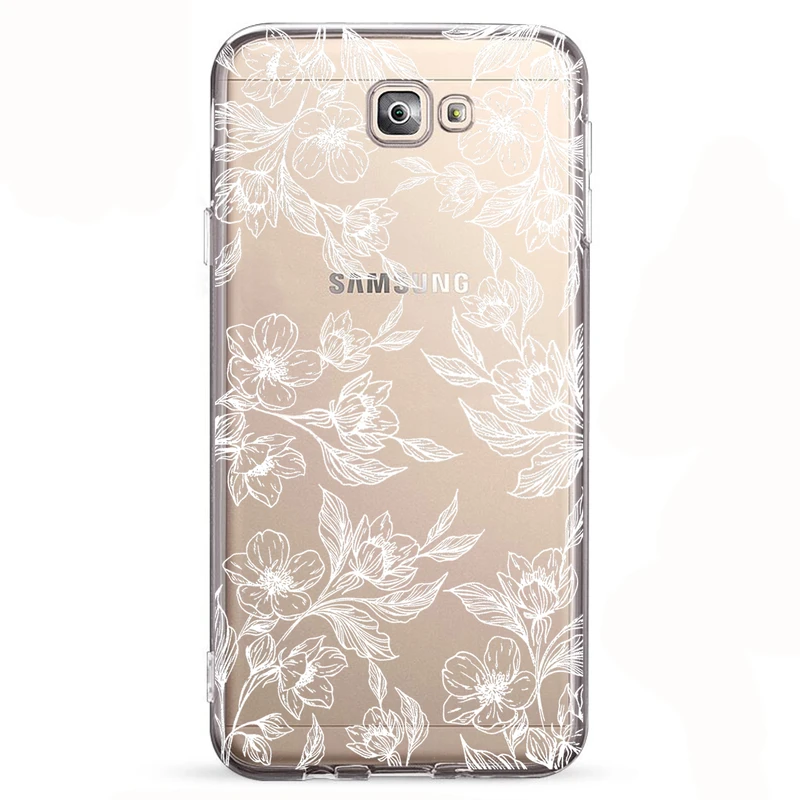 کاور مگافون طرح گل مدل C50-W مناسب برای گوشی موبایل سامسونگ Galaxy J5 Prime         