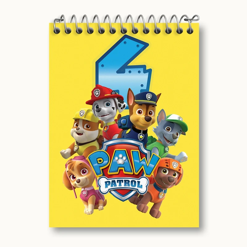 دفتر یادداشت 50 برگ خندالو مدل سگ های نگهبان Paw Patrol کد 3127
