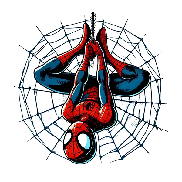  استیکر پارچه و لباس پاد آفرین طرح مرد عنکبوتی کد 930