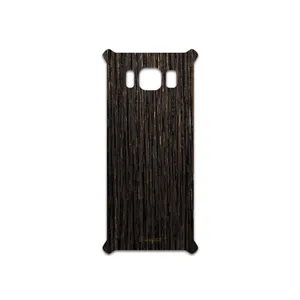 MAHOOT Dark-Gold-Stripes-Wood Cover Sticker for Samsung Galaxy S8 Active
