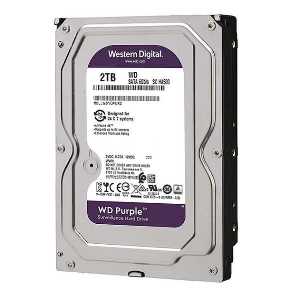 هارددیسک اینترنال وسترن دیجیتال مدل Purple WD10PURZ ظرفیت 2 ترابایت هارددیسک اینترنال وسترن دیجیتال مدل Purple WD10PURZ ظرفیت 2 ترابایت