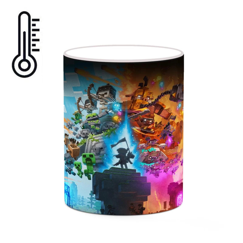 ماگ حرارتی کاکتی طرح ماینکرافت minecraft مدل mgh41216