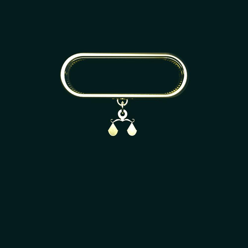 آویز ساعت طلا 18 عیار زنانه مدوپد مدل ترازو کد SG1-1206