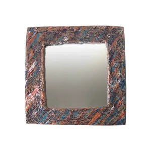 آینه رومیزی مدل پاپیه ماشه کد S208