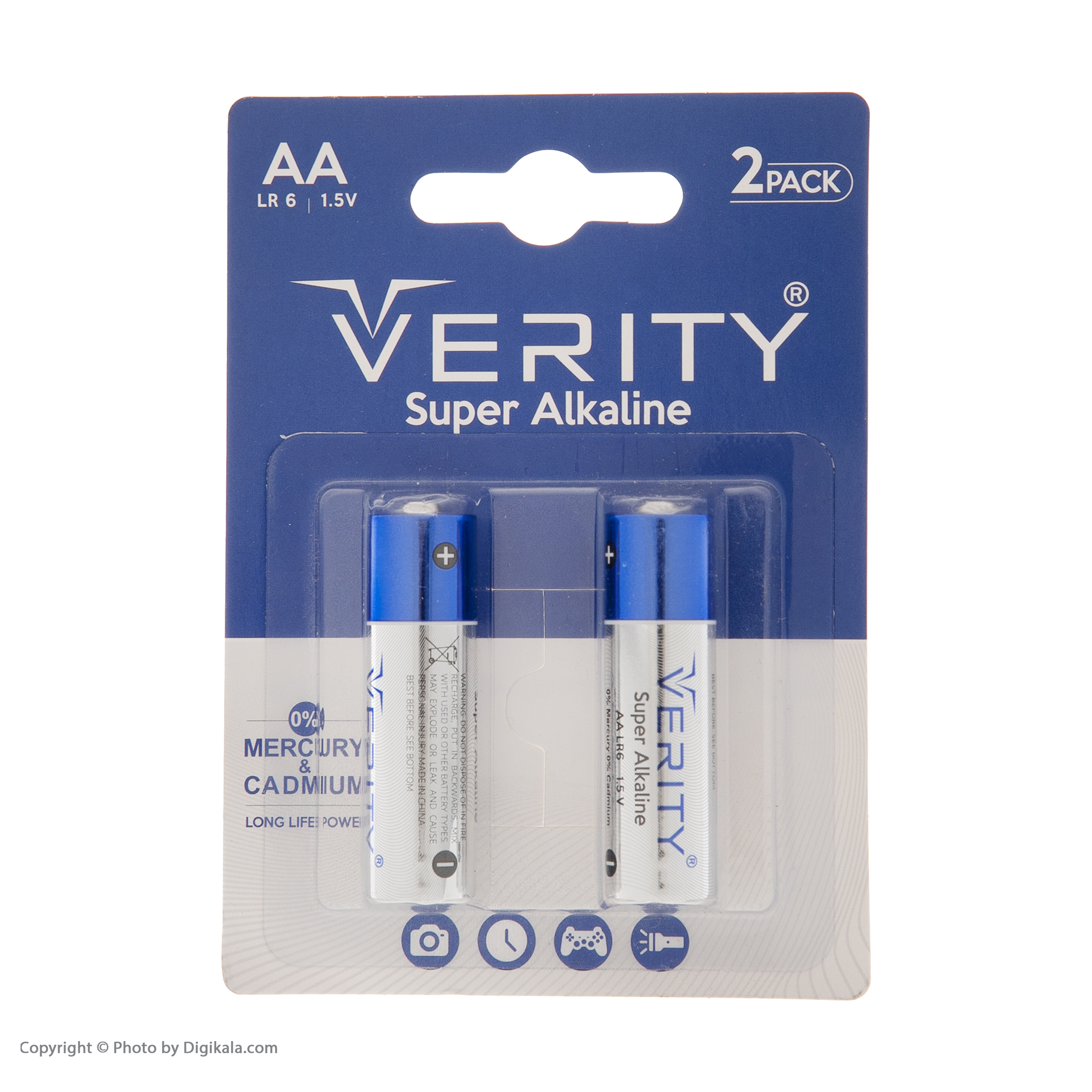 باتری قلمی وریتی مدل LR6-S Super Alkaline بسته دو عددی