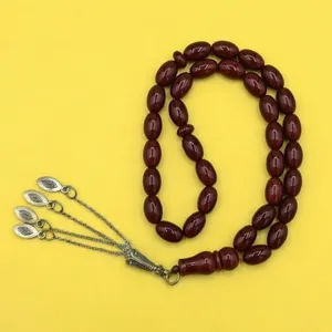 تسبیح عقیق 33 دانه مدل یمانی کد 3800