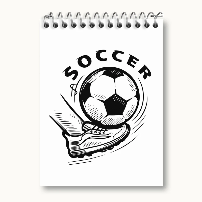 دفتر یادداشت 50 برگ خندالو مدل فوتبال Football کد 25956