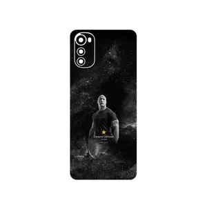 MAHOOT Dwayne Johnson Cover Sticker for Motorola Moto E32s