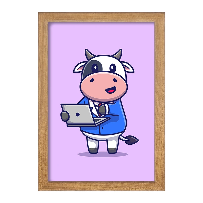 تابلو خندالو مدل گاو  کد 7027