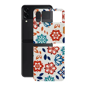 Remax cover sticker Leth model flower design suitable for Samsung Galaxy Z Flip3 mobile phone
