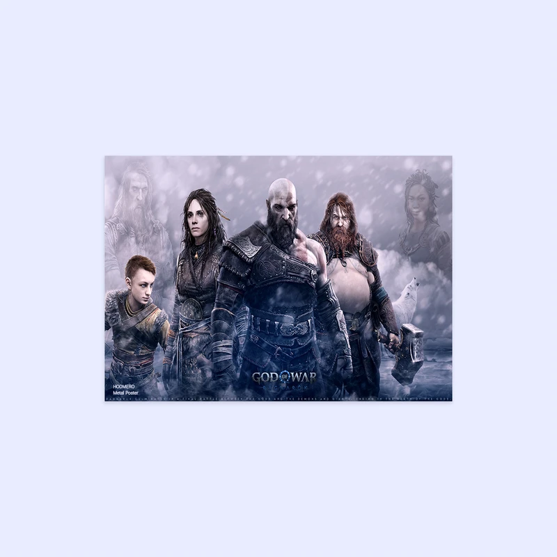 پوستر هومرو مدل فلزی طرح God of War کد PS480