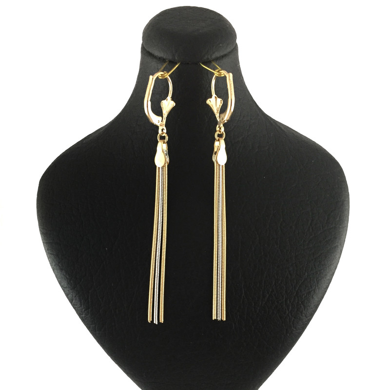 گوشواره زنانه ژوپینگ مدل رشته ای