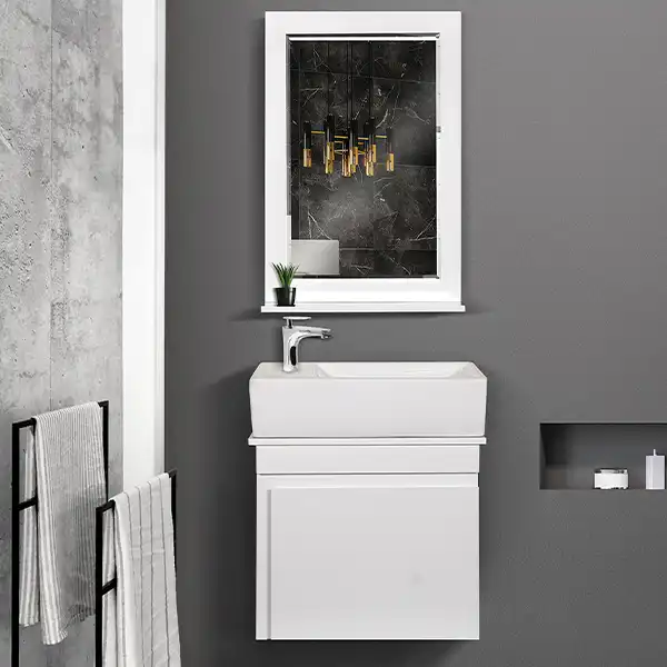 ست کابینت و روشویی مدل 8002 به همراه آینه