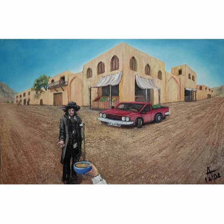 تابلو نقاشی رنگ روغن سبک رئالیسم کد s3