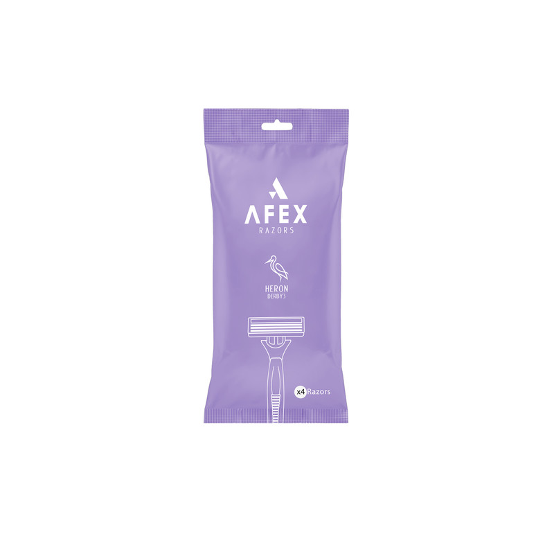 خود تراش زنانه افکس مدل Heron بسته 4 عددی