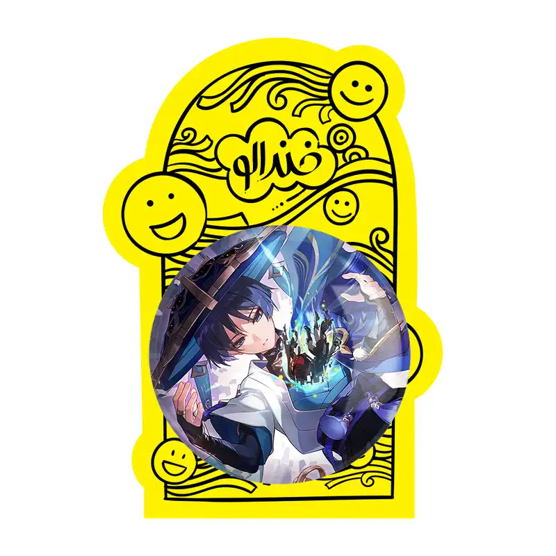 آینه جیبی خندالو مدل بازی گنشین ایمپکت Genshin Impact کد 25680