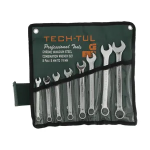 TechTul 8-19 Combination Wrench Set 8 PCS