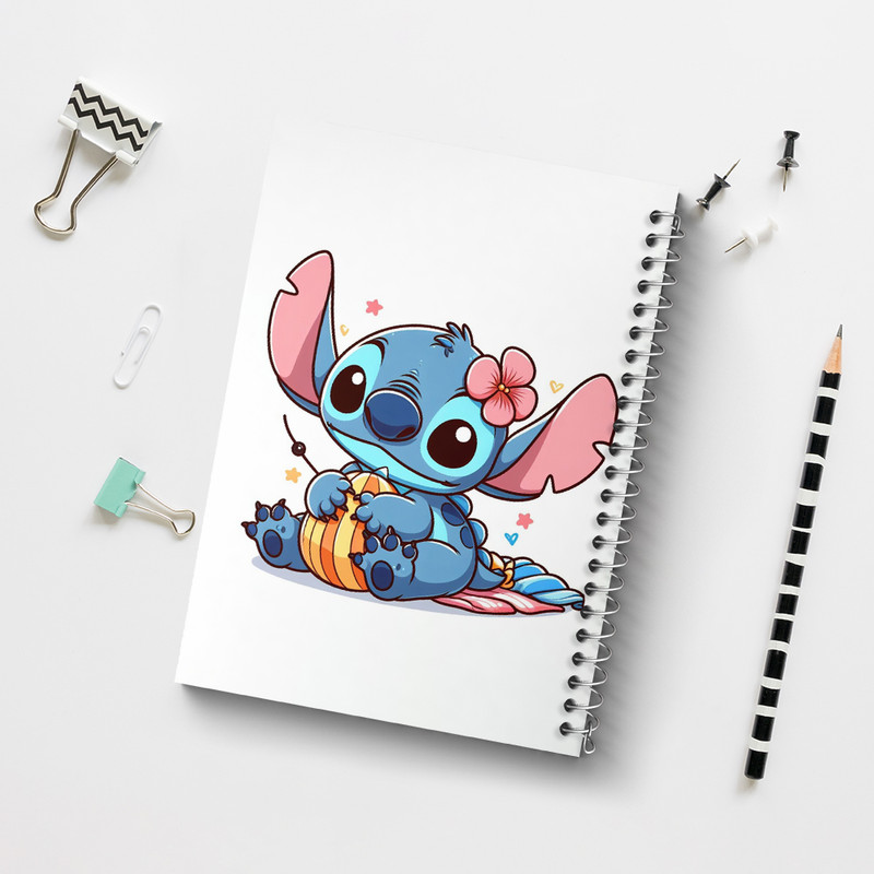 دفتر مشق 50 برگ خندالو طرح استیچ (Stitch) کد 37198