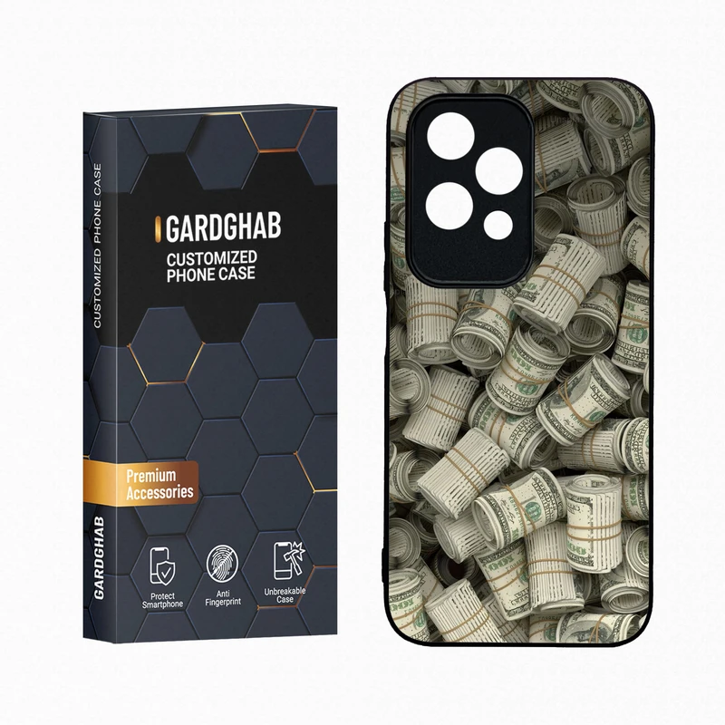 کاور گارد قاب مدل دور ژله ای پشت گلس پسرانه مناسب برای گوشی آنر  200Lite 5G