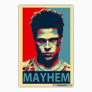 استیکر لپ تاپ و موبایل بووم طرح Fight Club مدل RB کد FR43