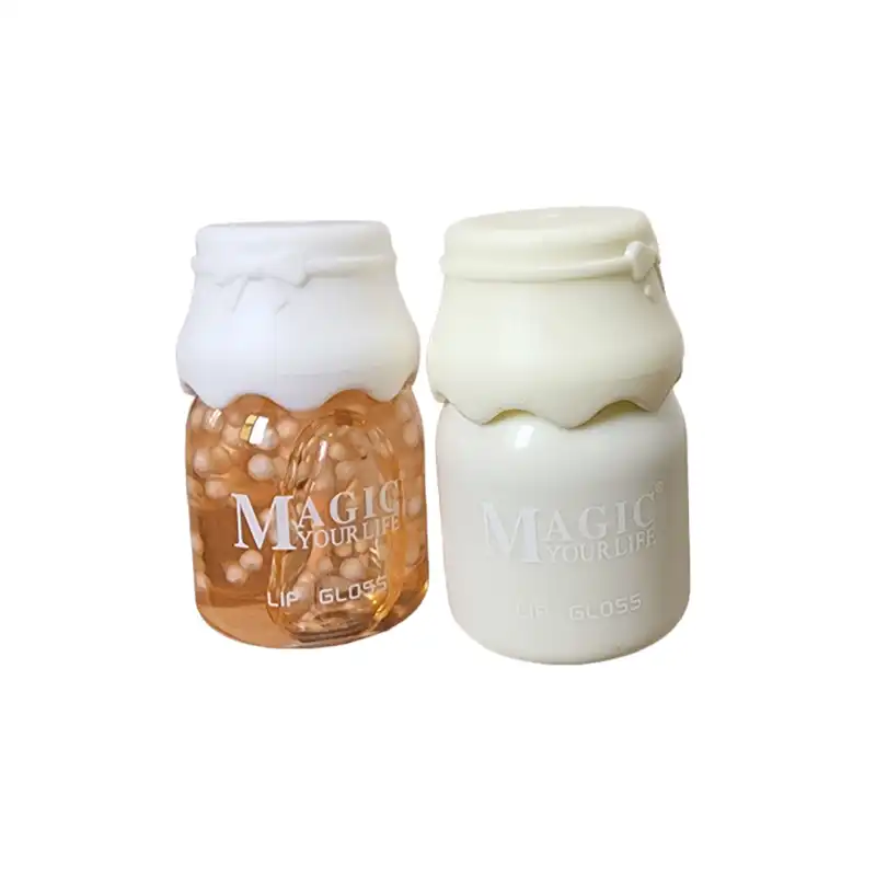 رژ لب مایع مجیک مدل شیشه شیر کد 413 به همراه برق لب مجیک