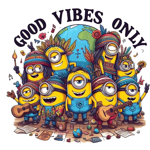  استیکر پارچه و لباس پاد آفرین طرح مینیون ها کد 4508