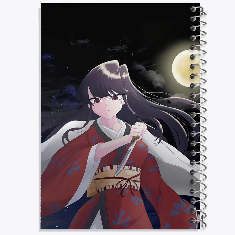 دفتر شطرنجی 50 برگ خندالو طرح انیمه کومی سان کد 16100