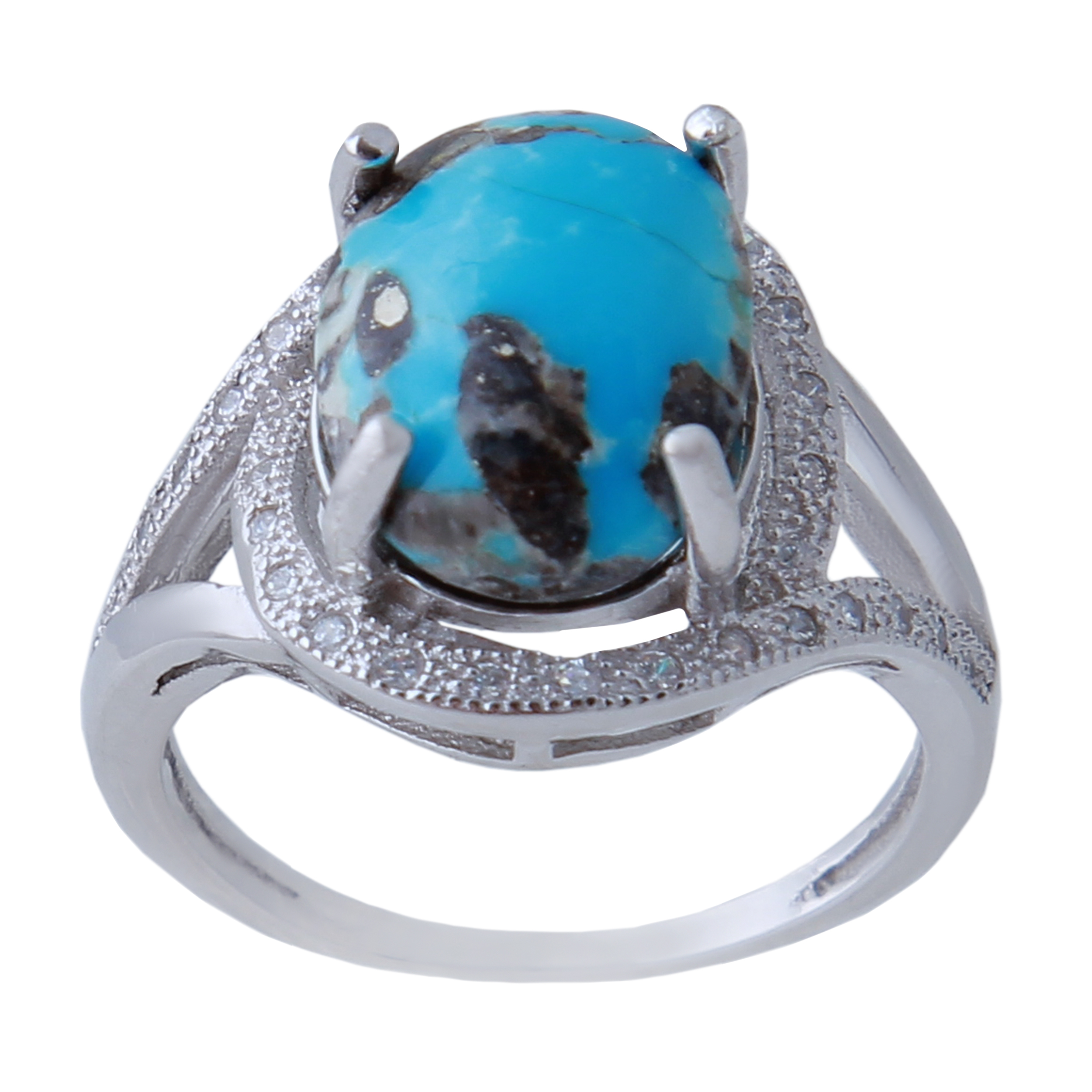  انگشتر نقره زنانه بازرگانی میلادی کد AWR_589