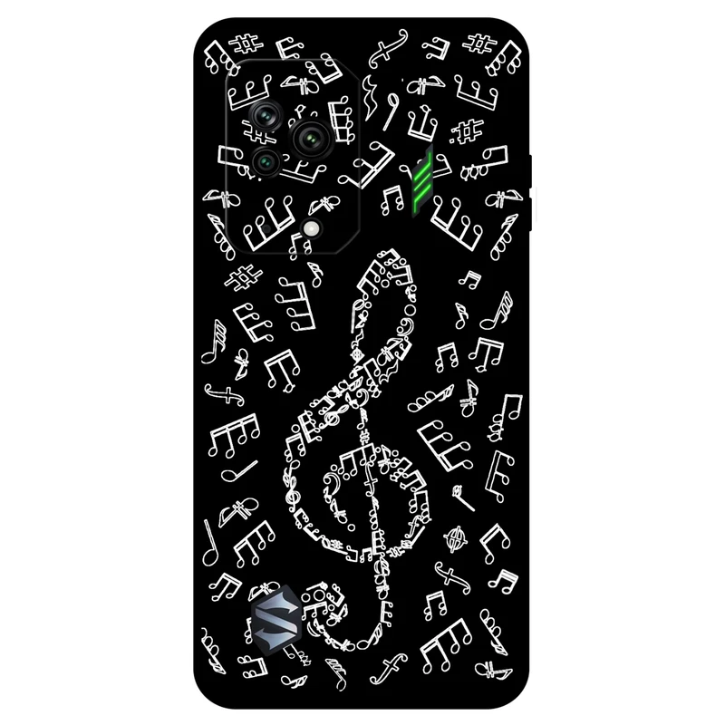 کاور مگافون طرح نوت موسیقی مدل 1370 مناسب برای گوشی موبایل شیائومی Black Shark 5 