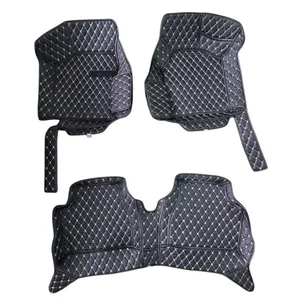 کفپوش پنج بعدی خودرو مدل چرم گلدوزی مناسب برای اطلس