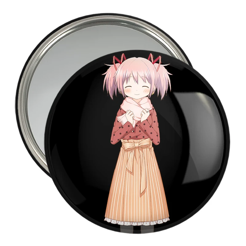 آینه جیبی خندالو مدل مادوکا انیمه مادوکا مجیکا Madoka Magica  کد 18385