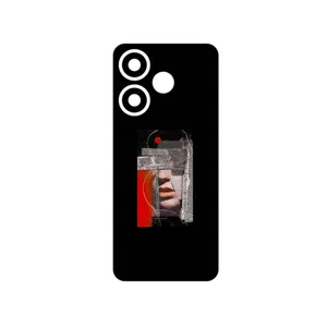 MAHOOT Collage of Mouth Cover Sticker for Xiaomi Redmi 13